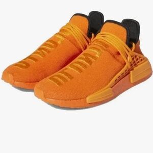 Pharell Williams HU NMD Originals Adidas Men's Vibrant Orange Sneakers